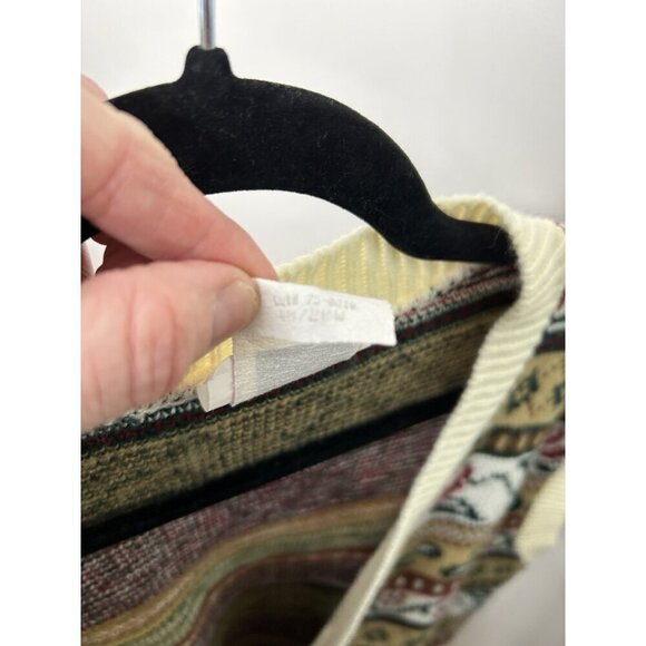 Cricket Lane Vintage 80s Sweater Vest Button Up Rose Buttons Women's Size 20W - Picture 11 of 11